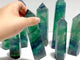 8 Pieces Large Feather Fluorite Tower Points