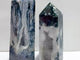 2 Pieces Large Geode Druzy Moss Agate Four-sided Point