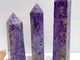 3 Pieces Large Charoite Four-sided Tower Point