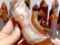 23 Pieces Carnelian Mixed Quartz Tower Point