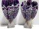 2 Pieces Large Chevron Amethyst Angel Carving