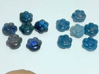 2 Types Cat Paw Labradorite Trolleite Stone Carving Wholesale