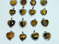 Tiger Eye Heart Shape Pendant Wholesale