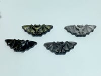 Gold Sheen Obsidian Silver Sheen Obsidian Bat Halloween Carving Wholesale