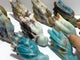 9 Pieces Large Caribbean Calcite Dragon Head Carving Closeout