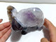 Beautiful Amethyst Mixed Geode Agate Druzy Elephant Animal Carving #A06