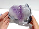 Unique Amethyst Mixed Geode Druzy Agate Elephant Animal Carving #A19