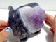 Unique Amethyst Mixed Geode Druzy Agate Elephant Animal Carving #A15
