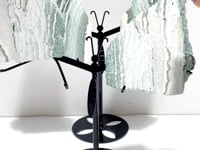 2 Pairs Stripe Moss Agate Slab Butterfly Wing With Stand