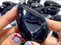 28 Pieces Geode Druzy Black Agate Eggs