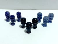 3 Types Jack Skellington's Bride Sally Carving Wholesale Obsidian Sodalite Blue Aventurine