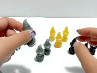 4 Types Halloween Ghost Cat Carving Wholesale Moss Agate Labradorite Yooperlite Yellow Calcite