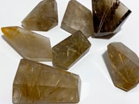 7 Pieces High Quality Golden Rutile Quartz Free Form Home Decor