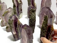 12 Pieces Fluorite Mixed Pyrite Calcite Slabs