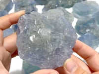 25 Pieces Raw Blue Fluorite Mixed Calcite Specimen