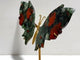 Beautiful Africa Blood Stone Butterfly Wing Carving With Stand