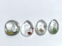 4 Pieces Dolphin Garden Quartz Inner Scene Crystal Carving