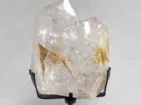 Unique Fire Quartz Dentritic Quartz Double Point With Rainbow With Stand