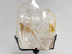 Unique Fire Quartz Dentritic Quartz Double Point With Rainbow With Stand