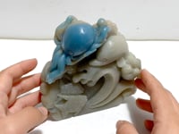 Unique Trolleite Stone Sea Animals Carving