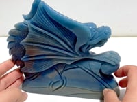 Unique Trolleite Stone Flying Dragon Carving #8