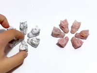 Mini Pink Opal Howlite Dragon Head Carving Wholesale