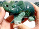 8 Pieces Beautiful Moss Agate Elephant Carving