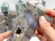 11 Pieces Moss Agate Four-Sided Tower Points