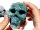 8 Pieces Moss Agate Skull Carving