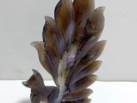 Beautiful Geode Druzy Agate Nine-tailed Fox Carving #8