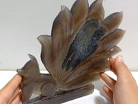 Geode Agate Druzy Nine-tailed Fox Carving #11