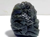 Unique Labradorite Landscape Pavilion Carving