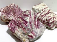 3 Pieces Large Raw Red Tourmaline Specimen