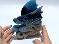 Large Trolleite Flying Dragon Carving