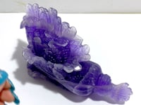 Unique Purple Fluorite Chinese Cabbage Carving #2