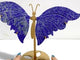 Unique Lapis Lazuli Butterfly Carving With Stand