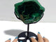 Unique Malachite Specimen Raw Bottom With Stand