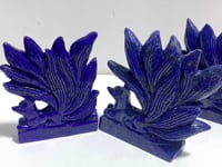 4 Pieces Lapis Lazuli Nine-tailed Fox Carving