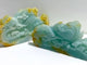 2 Pieces Beautiful Caribbean Calcite Landscape Pavilion Carving #8