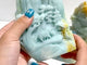4 Pieces Beautiful Caribbean Calcite Landscape Pavilion Carving #7