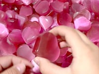 Pink Glass Cat Eye Heart Wholesale