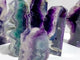 6 Pieces Rainbow Fluorite Raw Side Tower