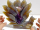 Beautiful Geode Druzy Agate Nine-tailed Fox Carving #4