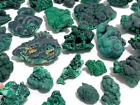 25 Pieces Beautiful High Quality Raw Malachite Specimen