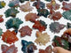 31 Pieces Colourful Ocean Jasper Sea Turtle Carving