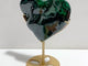 Unique Malachite Heart With Stand