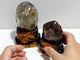 2 Pieces Beautiful Garden Quartz With Stand
