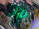 56.5KG Volcano Agate UV Reactive with Unique Tree-like Pattern Sphere (Sea Freight Only)
