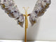 Black Sakura Flower Agate Butterfly Wing Carving With Stand