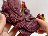 3 Pieces Mookaite Nine-tailed Fox Carving #7